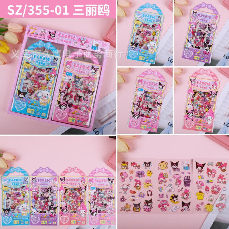 ✨ Sanrio Kawaii Sticker Box Set – Cute Character Collection  (set of 2)✨