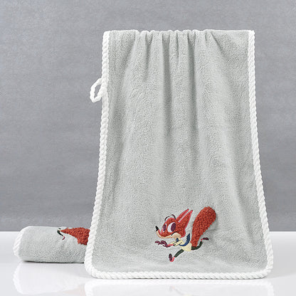 Zootopia Nick Embroidered Towel & Hand Towel Combo Set – Soft Cotton Bath Towel for Kids & Adults