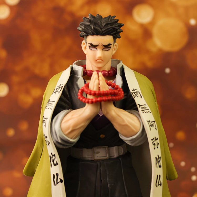Demon Slayer Gyomei Himejima Action Figure 22 cm | Kimetsu no Yaiba Anime Collectible Statue with Base & Box