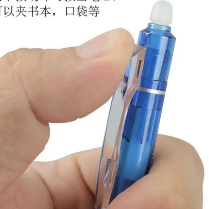 Kawaii 0.5mm Erasable Gel Pen Set (12 PCS) – Cute Cartoon Blue Ink Pens for School, Office & Journaling