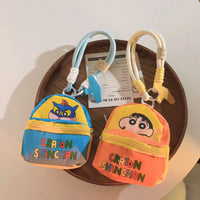 Crayon Shinchan Mini Coin Purse with Keychain – Cute Cartoon Zipper Pouch for Kids & Anime Fans