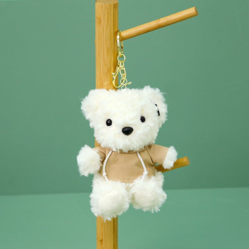 Kawaii Teddy Bear Plush Keychain | Cute Soft Toy Keyring for Bags, Backpacks & Gifts