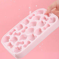 Hello Kitty Silicone Ice Cube Tray Mold – Cute Bow & Kitty Shape Ice Maker for Home, Drinks, Kitchen & Party Use