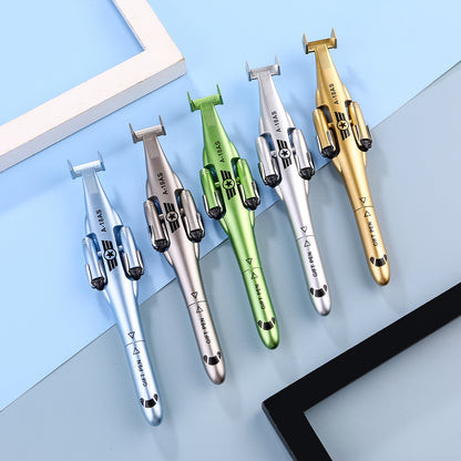 Military Helicopter Aircraft Design Gel Pen | Creative Fighter Plane Pen for Kids & Students | Novelty Stationery Gift