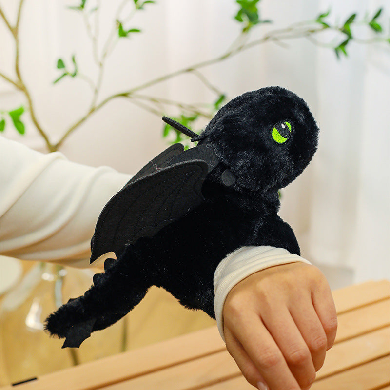 How To Train Your Dragon Toothless Plush Hand Bracelet | Soft Dragon Wristband for Kids & Adults