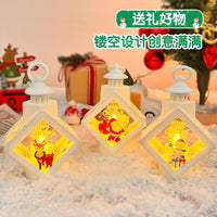LED Christmas Theme Decorative Lantern – Warm White Festive Glow Lamp for Home Décor