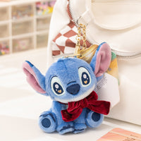 Cute Stitch Plush Keychain | Soft Anime Cartoon Bag Charm & Backpack Pendant