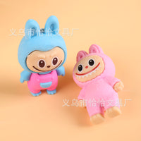 Labubu Kawaii Blind Pouch Erasers – Pack of 6 | Cute Cartoon Collectible Erasers for Kids & Stationery Lovers