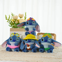 Cute Stitch Plush Keychain – Soft Kawaii Cartoon Doll Keyring | Random Summer Outfit Design