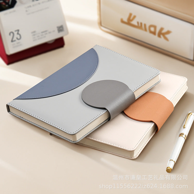 Elegant Premium Leather Cover Notebook – A5 Refillable Journal Diary for Office, Study & Personal Use