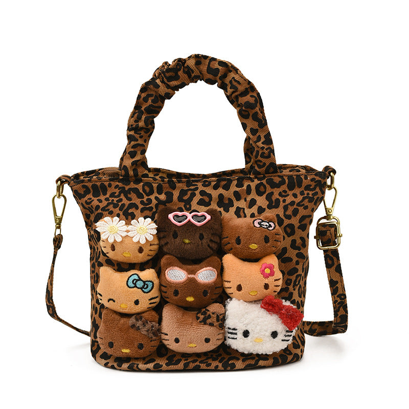 Kawaii Plush Bear Mini Handbag with Sling Strap – Cute Cartoon Tote Purse for Girls & Women (Single Piece)