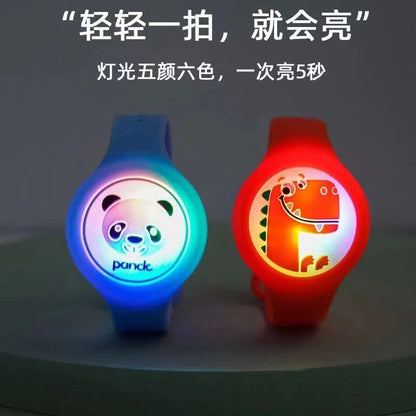 Kids LED Light Up Hand Band (Pack of 6) | Cute Cartoon Flashing Wristbands for Kids | Colorful Adjustable LED Bracelets for Boys & Girls