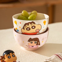 Crayon Shinchan Ceramic Bowl (1 Piece) – Cute Cartoon Anime Soup, Rice, Snack & Noodle Bowls | Premium Kawaii Dinnerware for Kids & Adults