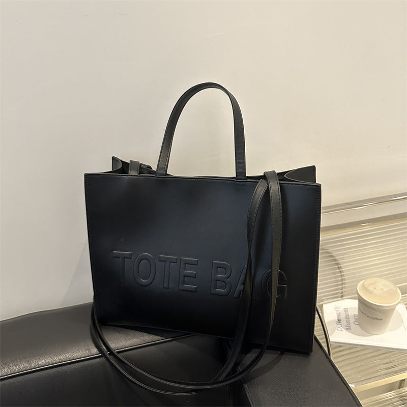 Luxury Embossed Tote Bag for Women – Premium Leather Shoulder Handbag | Large Capacity Office, Shopping & Travel Tote