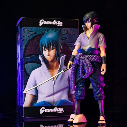 Sasuke Uchiha Anime Action Figure with Sword – 26 cm Grandista Style Collectible | Naruto Shippuden Sasuke Uchiha PVC Figure with Box Packing