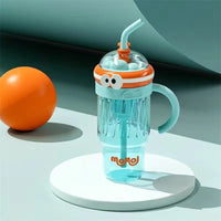 Kawaii Eyes Large Capacity Straw Bottle – 1200ml