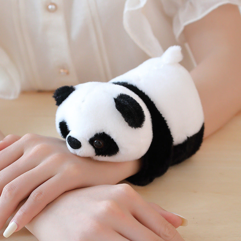 Cute Panda Plush Wrist Support Cushion – Kawaii Hand Pillow Soft Toy, Cartoon Panda Desk Arm Rest, Stress Relief Plush Wrist Pad for Office & Study