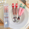 Labubu Travel Portable Cutlery Set | Cute Cartoon Spoon & Fork with Case