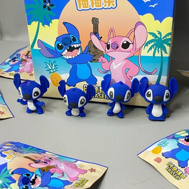 Disney Stitch Blind Box Eraser Set (Pack of 6) – Cute Kawaii Lilo & Stitch Mystery Erasers for Kids, School Stationery & Collectibles