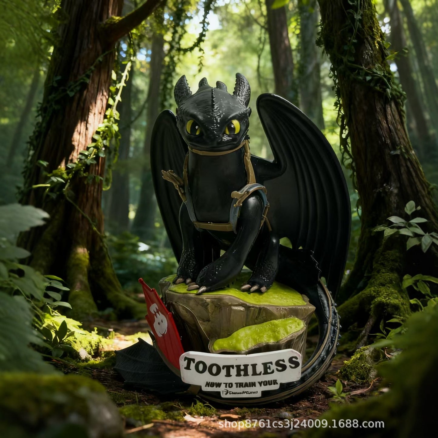 Toothless Dragon Action Figure 14cm – How to Train Your Dragon Night Fury Collectible Statue Toy | Anime Dragon Figurine for Kids & Fans