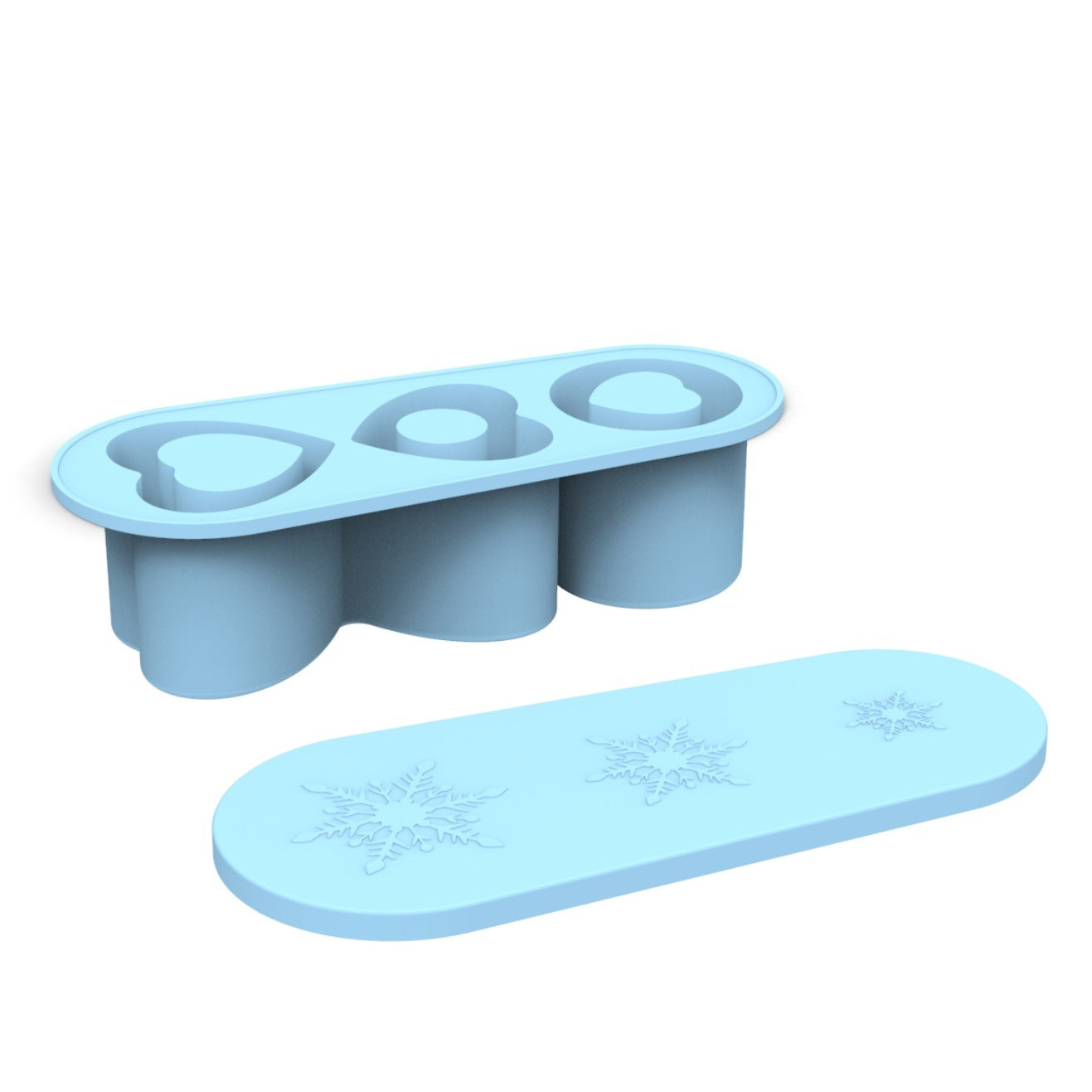 Heart-Shaped Ice Mold for Stanley Cup – Food-Grade Silicone Ice Cube Tray (Reusable & Leakproof)