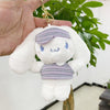 Cinnamoroll Sporty Stripes Plush Keychain – Cute Kawaii Charm