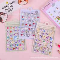 Kawaii Cute Cartoon Sticker Pack – Set of 12 Random Mini Sticker Sheets | Aesthetic Journaling, Scrapbooking & Laptop Stickers