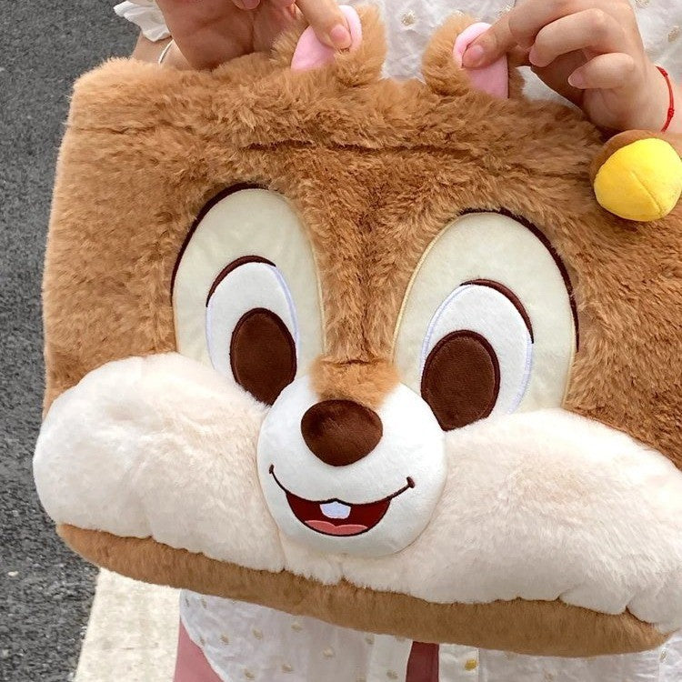 Cute Bunny Plush Tote Bag for Girls | Kawaii Soft Fur Handbag | Cartoon Rabbit Shoulder Bag | Aesthetic Korean Style Tote Purse