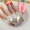 Labubu Travel Portable Cutlery Set | Cute Cartoon Spoon & Fork with Case