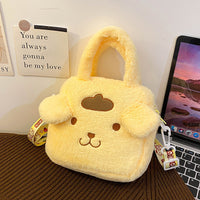 Kawaii Plush Cartoon Character Handbag for Girls – Cute Furry Crossbody Bag | Sanrio & Cartoon Style Shoulder Bag