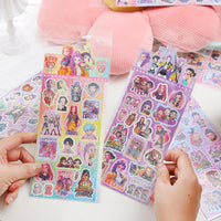 K-Pop Demon Hunter Aesthetic Sticker Set (Pack of 6 Sheets)