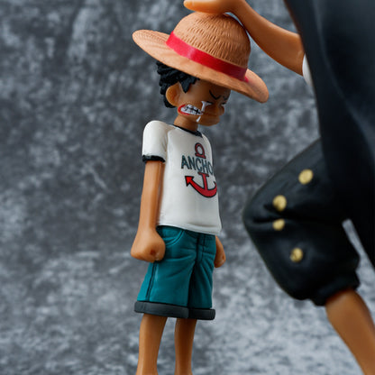One Piece Luffy & Shanks Childhood Moment Action Figure – Premium Anime Collectible Statue (Gift Edition)