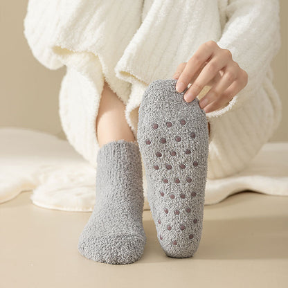 Ultra Soft Anti-Slip Fleece Floor Socks | Winter Warm Fluffy Home Slipper Socks for Women & Girls