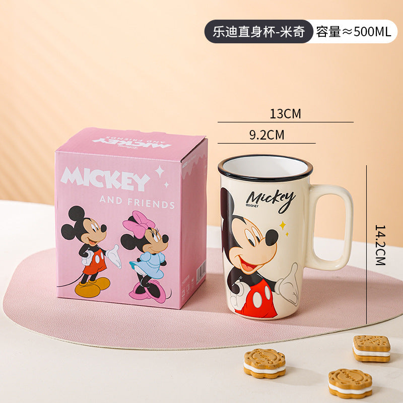 Disney Character Ceramic Mug With Gift Box – 500ML | Winnie the Pooh & Minnie Mouse Cute Coffee Mug