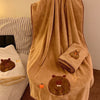Cute Capybara Bath Towel – Soft Cotton Kawaii Animal Towel for Adults & Kids (140x70cm)