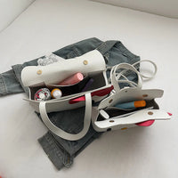 Hello Kitty Face Tote Bag with Detachable Hello Kitty Charm – Kawaii Girls Shoulder Bag, Cute Cartoon Handbag for Daily Use