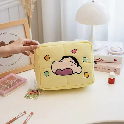 Crayon Shin Chan Gift Hamper for Kids & Anime Lovers – Premium Kawaii Gift Box with Doormat, Blind Box Erasers, Diaries, Cosmetic Pouch, Stickers, Bandages & Mini Keychain Pouch