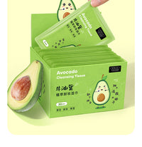 Avocado Makeup Remover Wipes – 50 Sheets | Gentle Cleansing & Hydrating Facial Wipes