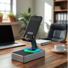 Multifunctional Mobile & Tablet Stand with Bluetooth Speaker and RGB Lights