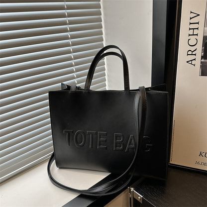 Luxury Embossed Tote Bag for Women – Premium Leather Shoulder Handbag | Large Capacity Office, Shopping & Travel Tote