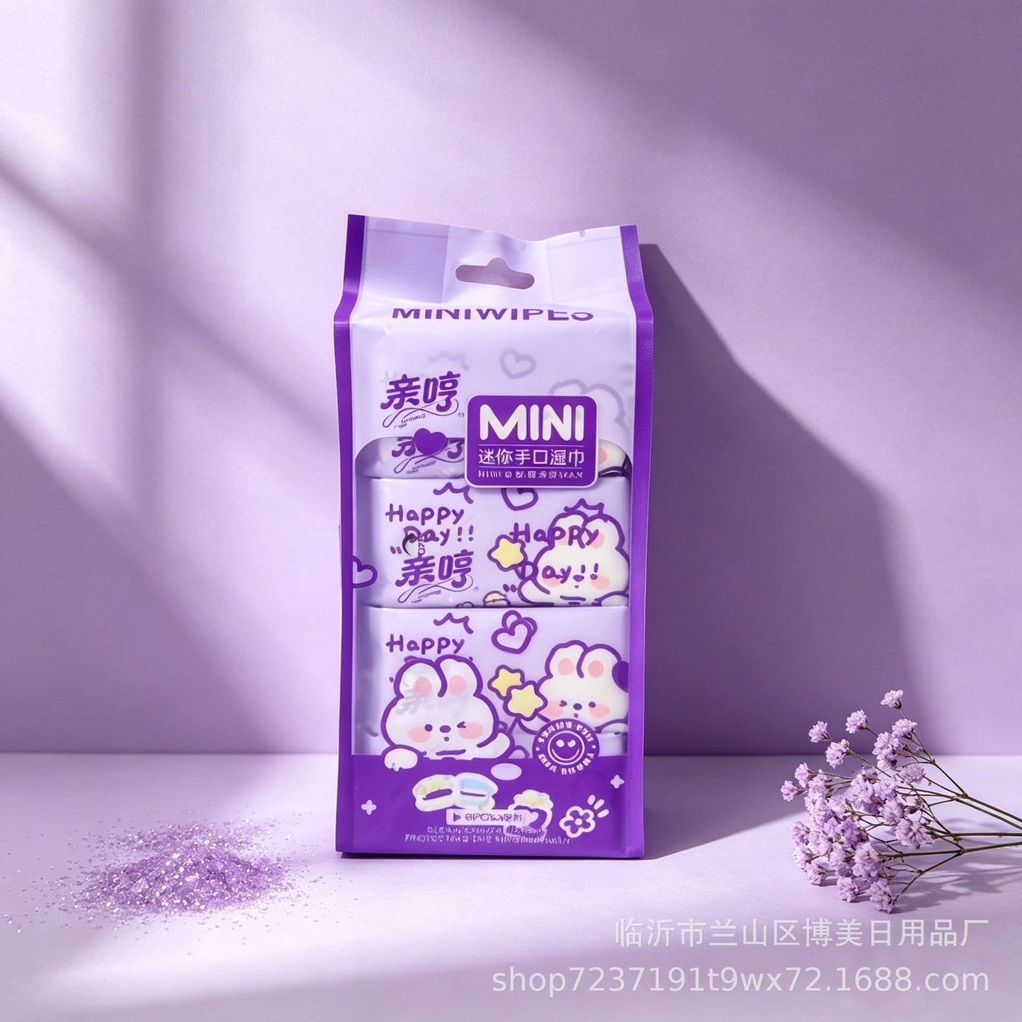 Kawaii Mini Pocket Wet Wipes Set – 8 Packs x 8 Sheets | Cute Cartoon Portable Travel Wet Tissues | Soft Disposable Pocket Wipes for Kids, School, Office & Travel