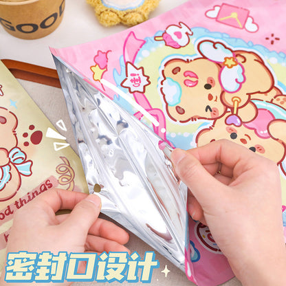 Kawaii Blind Box Stationery Kit (8–10 Items) – Capybara, Angel Bear, Bread Time Bear, Merry Christmas Bear & Cute Bakery Bear Surprise Stationery Gift Set | Mystery Cute School & Office Supplies