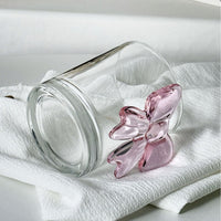Kawaii Pink Bow Glass Cup – Cute 3D Bow Drinking Glass for Milk, Coffee, Juice & Aesthetic Home Décor