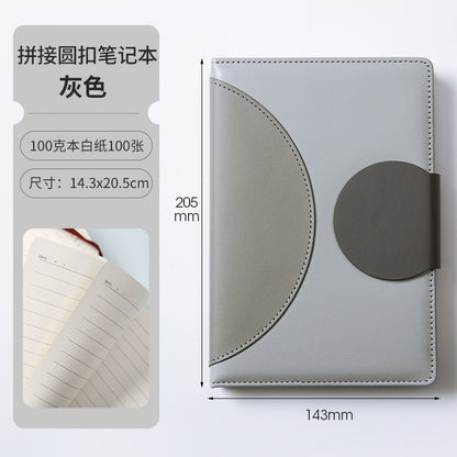 Elegant Premium Leather Cover Notebook – A5 Refillable Journal Diary for Office, Study & Personal Use