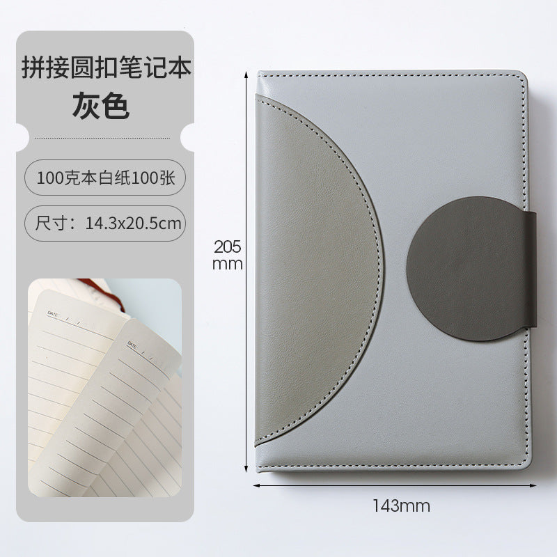 Elegant Premium Leather Cover Notebook – A5 Refillable Journal Diary for Office, Study & Personal Use