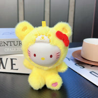 Hello Kitty Plush Teddy Bear Soft Toy – Pastel Hoodie Design