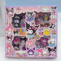 ✨ Sanrio Kuromi & My Melody Sticker Box – Kawaii Collection ✨