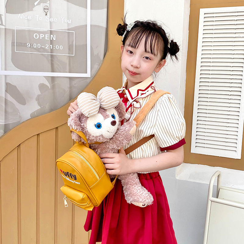 Kawaii Plush Bear Backpack – Cute Teddy Mini Backpack Purse for Girls | Soft Cartoon Plush Bag | Aesthetic Harajuku Style Backpack