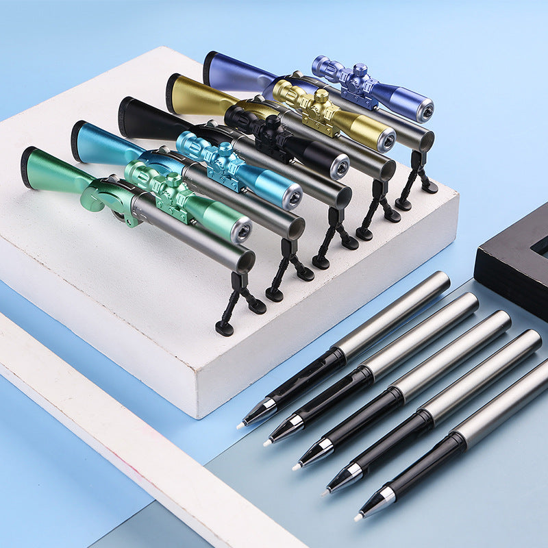 Sniper Gun Pen with LED Light | Rifle Shape Gel Pen | Novelty Writing Pen for Kids, Students & Gifting
