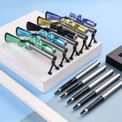 Sniper Gun Pen with LED Light | Rifle Shape Gel Pen | Novelty Writing Pen for Kids, Students & Gifting